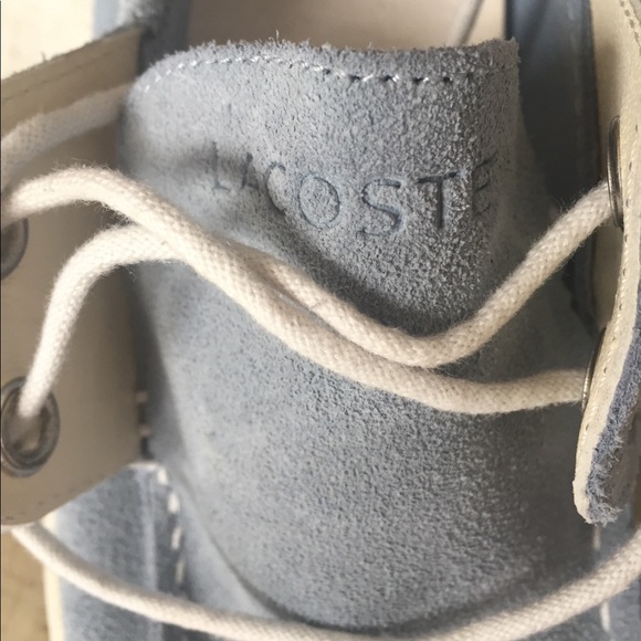 LACOSTE Blue Suede Loafer Driving Boat Shoe - Picture 6 of 8